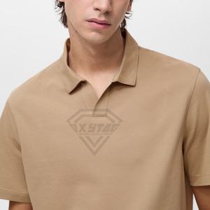 Polo de golf Performance pour hommes 100% jersey de coton respirant évacuant la sueur décontracté coupe standard polos de golf - Product Image 6