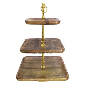 Hammered Work Trendy New Collection Table <b>Cake</b> Display Stand Finest Quality Large Size 2 <b>Tier</b> Classic Wedding Table <b>Cake</b> Stand - Product Image 3