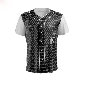 Jersey de béisbol de poliéster de nuevo estilo personalizado, ropa deportiva de alta calidad con uniformes lisos de ajuste regular - Product Image 2