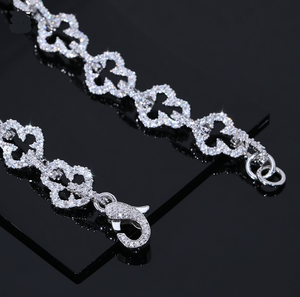 925 Silver VVS Diamond Link <b>Chain</b> Necklace Men's Hip Hop Tennis Style <b>Iced</b> <b>Out</b> Moissanite Jewelry for Weddings - Product Image 2