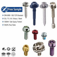 Vis personnalisées noires en acier au carbone, titane, aluminium, cuivre, vis de machine à tête cylindrique, filetage métrique, norme DIN, OEM, ODM