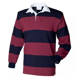 Camisetas de rugby de algodón transpirable de manga larga personalizadas con sublimación de nombre y número a la venta camisetas de rugby de poliéster personalizadas - Product Image 2