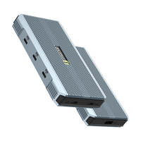 Base de Conexión UHub Power X3-Type-C 3 en 1, Hub Triple para Monitores 4K a 60Hz para Windows, Aleación de Aluminio con Función de Transferencia de Datos