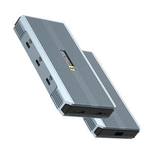 UHub Power X3-<b>Type</b>-<b>C</b> 3-in-1 Docking Station Triple 4K@60Hz Monitor Hub for Windows Aluminium Alloy with Data Transfer Function - Product Image 2