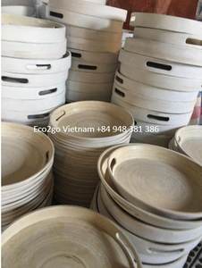 Assiettes à dîner écologiques faites à la main Vaisselle en bambou Plat et assiette/ Assiette en bambou pour bébé par Eco2go Vietnam - Product Image 3