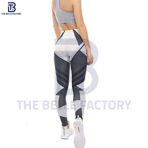 Mallas de gimnasio de cintura alta para mujer, lo último en realce de cintura media, elementos esenciales para correr, tela de punto transpirable para entrenamientos - Product Image 6