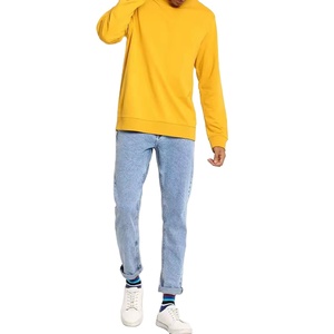 Vente en gros de sweatshirts pour hommes sweat-shirt en coton en tissu personnalisé sweat-shirt personnalisé sweat-shirt à capuche fait main pour hommes - Product Image 4