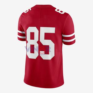Maillot de football américain à manches courtes personnalisé OEM pour hommes maillot de haute qualité à séchage rapide sublimation grande taille disponible - Product Image 6