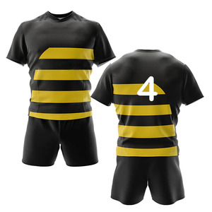 Vêtements de rugby de football de haute qualité Ensemble de vêtements de sport personnalisés et de shorts confortables et abordables - Product Image 2