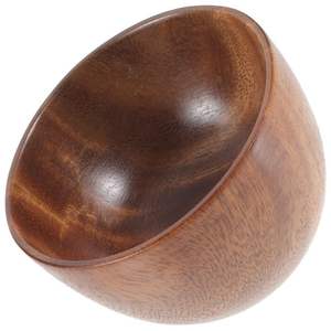 Attraction bol en bois fait à la main bol à soupe à salade de fruits, bols en bois rustiques faits à la main, bols en bois de service vaisselle - Product Image 5