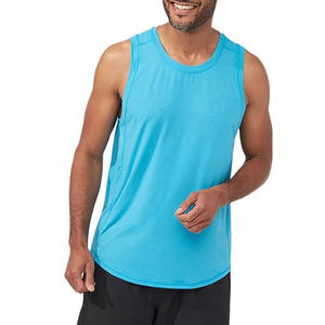 Camiseta sin Mangas Deportiva para Hombre al por Mayor, Chaleco Informal de Verano, Material Ligero, Cuello Redondo - Product Image 4