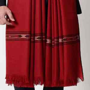 Men Wool <b>Shawl</b> Winter Warm Breathable Soft Texture Traditional Solid Color Stylish <b>Wrap</b> 300g for Daily Wear - Product Image 4