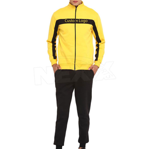 Wholesale Winter Solid Drawstring Closure High Quality Lightweight Sportswear Jogger Suits Men's <b>Blank</b> Jogging Tracksuits OEM - Product Image 1