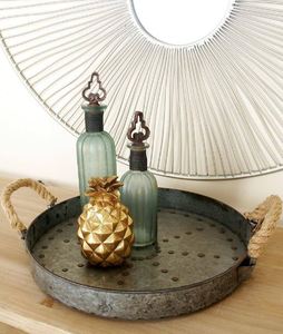 Plateau rond en métal gris de haute qualité, pour maison, hôtel, Restaurant, Bar, ustensiles de cuisine, décoration de table, fabriqué en inde, vente en gros, 2023 - Product Image 6