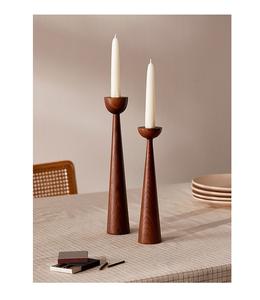 Handcrafted Wooden <b>Pillar</b> Candle Holder for Festive Decor Spiritual Use and Table Centerpiece - Product Image 1