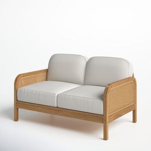 Sofá de exterior de 2 plazas de calidad superior, cojín de madera de teca personalizado para jardín, Villa, piscina, playa, uso General de muebles de exterior - Product Image 3