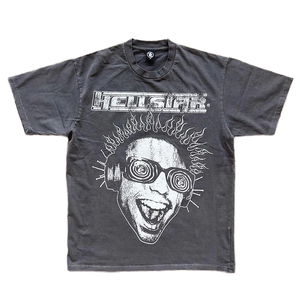 Venta al por mayor de alta calidad OEMODM hombres ropa 100% algodón Vintage Streetwear personalizado hombres Boxy Fit camiseta - Product Image 1