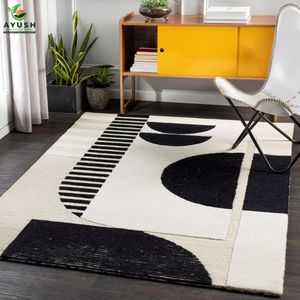 Alfombras de Lana Coloridas para el Hogar, Alfombras Acolchadas y Hechas a Mano para Dormitorio y Sala de Estar - Product Image 1