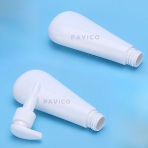 Bouteille à pompe en PET de couleur personnalisée de 150ml, forme cylindrique, pot d'emballage de lotion industrielle, finition mate, impression de logo, ISO 9001 - Product Image 5