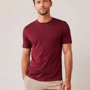Cómoda camiseta personalizada para hombres, proveedor de ropa de calle, traje informal de moda para gimnasio, salón, viaje, uso diario, venta al por mayor - Product Image 1