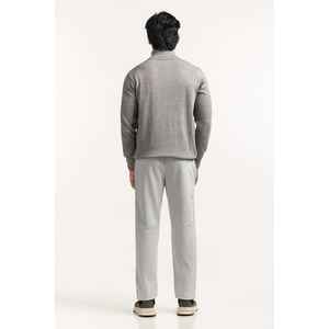 Suéter de Punto con Capucha y Cuello Alto para Hombre, con Estampado Floral, Bordado Floral, Letras Florales, Tejido de Punto, MN-SWT-WS24-142 - Product Image 6