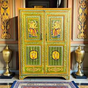 Aparador de Madera Artesanal de Estilo Étnico, Tradicional y de Lujo, de Mediados de Siglo, para Bar en Casa, Mueble Antiguo para Sala de Estar - Product Image 2