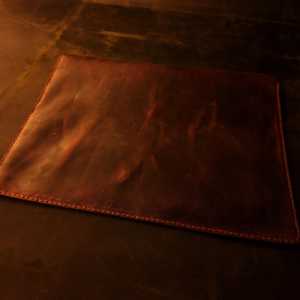 Elegant Durable Genuine Leather Portable <b>Laptop</b> <b>Sleeve</b> for Business Professionals Office Study and Daily Travel GLS-0215 - Product Image 3