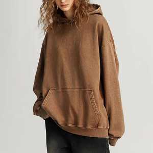 Sweat-shirts à capuche pour hommes en coton 100% respirant, lavés à l'acide, de marque, imprimés à l'écran, brodés, teints en uni, Pakistan, hiver - Product Image 3