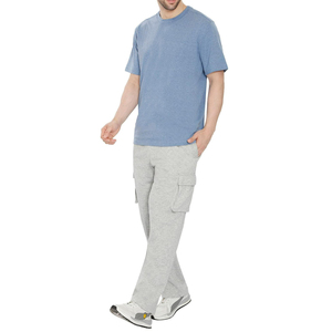 กางเกงคาร์โก้ของผู้ชายกางเกงสเวตเตอร์คาร์โก้แบบเรียงซ้อนกันชุดแนวสตรีทมีเชือกรูดกางเกงยิมวิ่งลำลองสำหรับผู้ชาย - Product Image 2