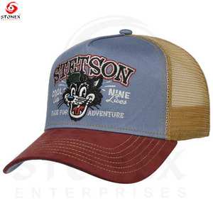 Gorras de camionero con estampado de transferencia térmica de malla de espuma de 5 paneles con logotipo bordado personalizado al por mayor de alta calidad - Product Image 6