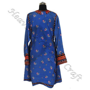 Vintage noir afghan Balochi robe à la main afghani/irani/balochi/pakistani/indien BDR076 femmes portent le meilleur design robe Vintage - Product Image 2