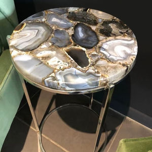 Sceau en agate poli artisanal, décoration de luxe pour la maison, motif floral religieux, résine, couleur personnalisée, haute qualité artisanale - Product Image 1