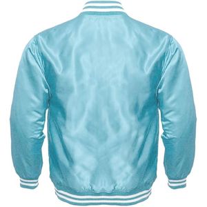 Veste universitaire de baseball boutonnée 100% coton pour hommes manteau d'hiver en laine brodé avec logo sur le devant vente en gros - Product Image 2