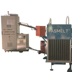 FASMELT italian 3 t/h inductive automatic lead conveing system melting pot for lead battery industry