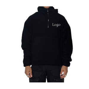 OEM personalizable polar básico algodón mezclado Casual Oversize felpa Sherpa pulóver invierno hombres antiarrugas transpirable sudaderas con capucha - Product Image 2