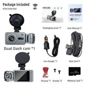 מצלמת <span class=keywords><strong>DVR</strong></span> לרכב 4K מיני עם עדשה כפולה, מסך, Wifi ו-GPS, זווית צילום 170 מעלות - Product Image 5