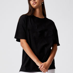 Gramos de gran tamaño con logotipo personalizado en blanco 100% camisetas de algodón orgánico Drop Shoulder Heavyweight camiseta para hombres camisetas de alta calidad - Product Image 5