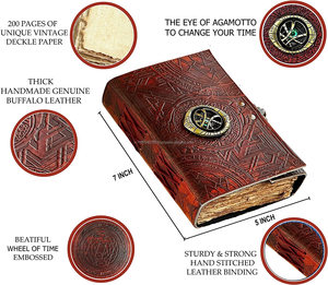 <span class=keywords><strong>Marvel</strong></span> – carnet de croquis en cuir avec œil d'agamotto, carnet d'écriture pour hommes et femmes - Product Image 2