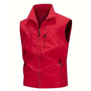 Chalecos para Hombre de Tela Resistente, Chaleco para Hombre para Camping, Senderismo, Deportes al Aire Libre y Uso Diario Urbano Informal - Product Image 1