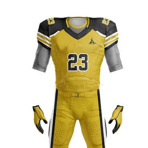 Meilleures ventes Uniforme de football américain Tissu respirant Confortable Manches courtes Taille plus personnalisable pour l'entraînement et les matchs - Product Image 4