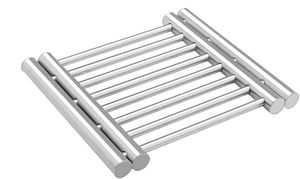 Stainless Steel Trivet Round <b>Steamer</b> Rack manufacturer for Kitchen Heat Resistant Hot Plate Dishes Holder - Product Image 2