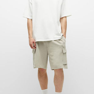 Bermudas transpirables mid-casual teñidas de secado rápido para hombre, pantalones cortos de metal a la moda, de calidad superior - Product Image 2