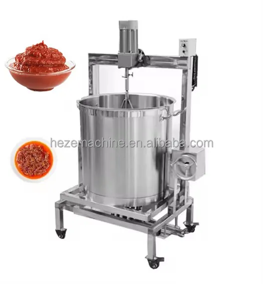 50l panci panas mesin tumis goreng saus sup pemanas listrik panci masak dengan Mixer pasta ketel ketel dengan Blender