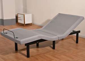 Multifunción Split King Okin Motor Masaje eléctrico Cama ajustable con iluminación debajo de la cama - Product Image 3