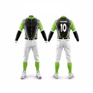 Unisex High Quality Breathable Sportswear Custom <b>Baseball</b> & Softball Jersey <b>Set</b> Plus Size Option Displaying Team Name - Product Image 5