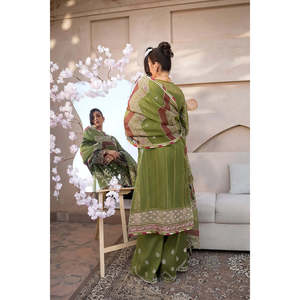 Ensemble de costume formel de luxe pour femmes Elaf, fait main, EFH-08 PARWAANA TC-1383 - Product Image 2