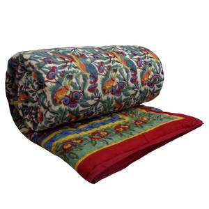 Nouveaux produits coton biologique Voile Dohar Queen Size couverture de voyage indien traditionnel main bloc imprimé vente souple pas cher prix - Product Image 1