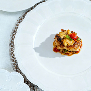 Bán Buôn Biểu Tượng Tùy Chỉnh Thân Thiện Với Môi Xương Trung Quốc Hiện Đại Tối Giản Sang Trọng Bát Tấm Cup 58-Mảnh Trắng Bộ Đồ Ăn Cho - Product Image 3