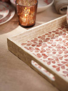 Pratique mais élégant premier choix pour les vacances arabes Ramadan Eid nacre incrustation plateau de service du Vietnam - Product Image 4