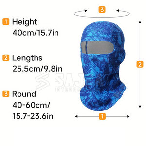 Balaclava Full <b>Head</b> <b>Cover</b> Premium Quality Stretch Fabric For Hiking Camping Travel And Outdoor Sports - Product Image 4